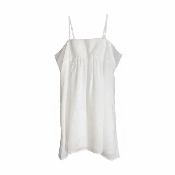 Wild Fable Womens White Embroidered Floral Slip Dress Adjustable Plus Size 2X - Picture 2 of 9